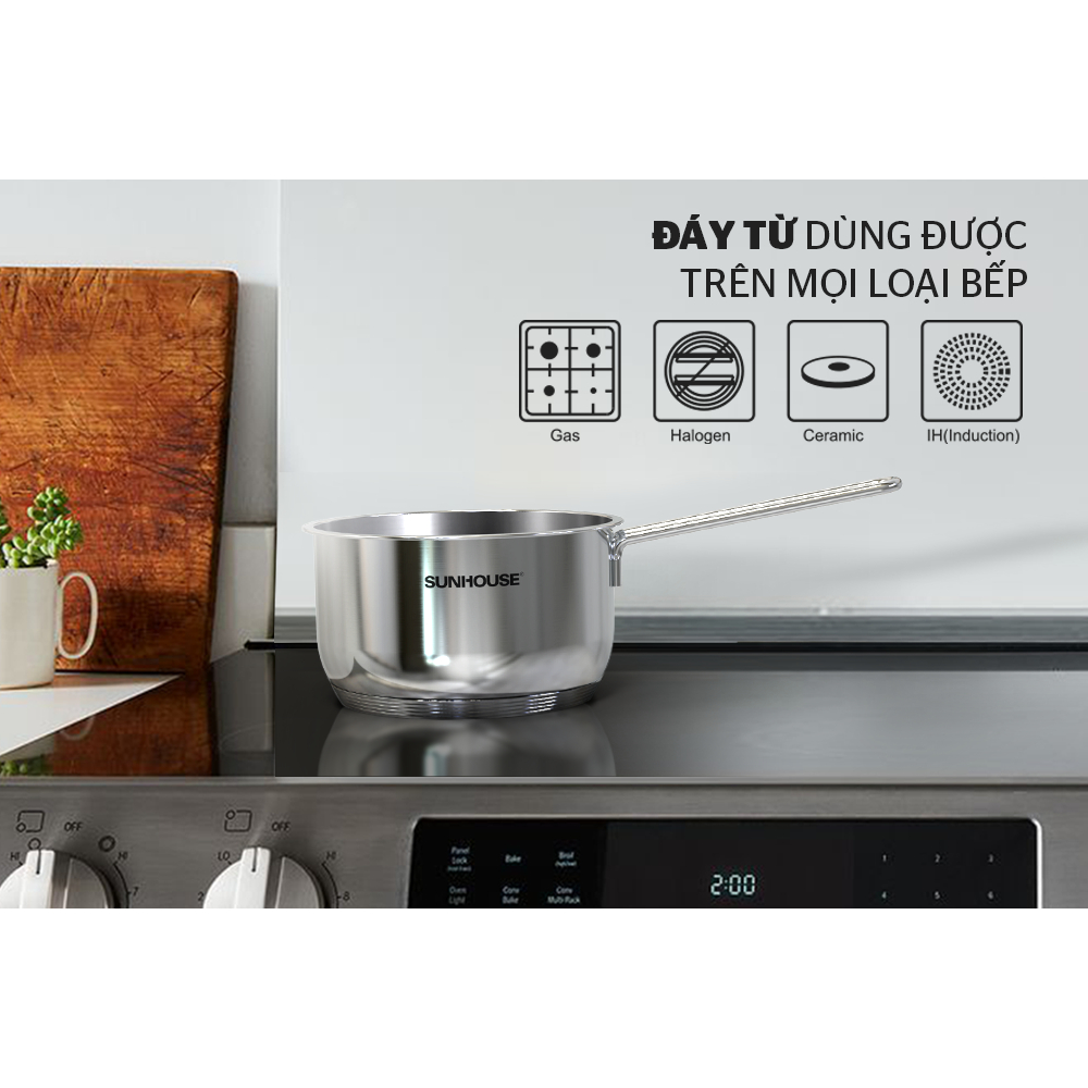 Nồi quấy bột inox 5 đáy Sunhouse SHG508-16