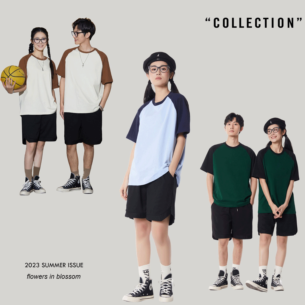 Áo phông trơn phối ráp lăng form rộng tay lỡ, áo thun trơn unisex chất liệu cotton Lee98 basic tee