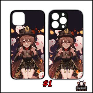 Ốp Lưng IPHONE 6 6s 7 8 7+ 8+ X Xs Max Xr 11 pro max 12 pro 13 pro 14 Pro Plus IP Anime - HUTAO - Genshin Impact