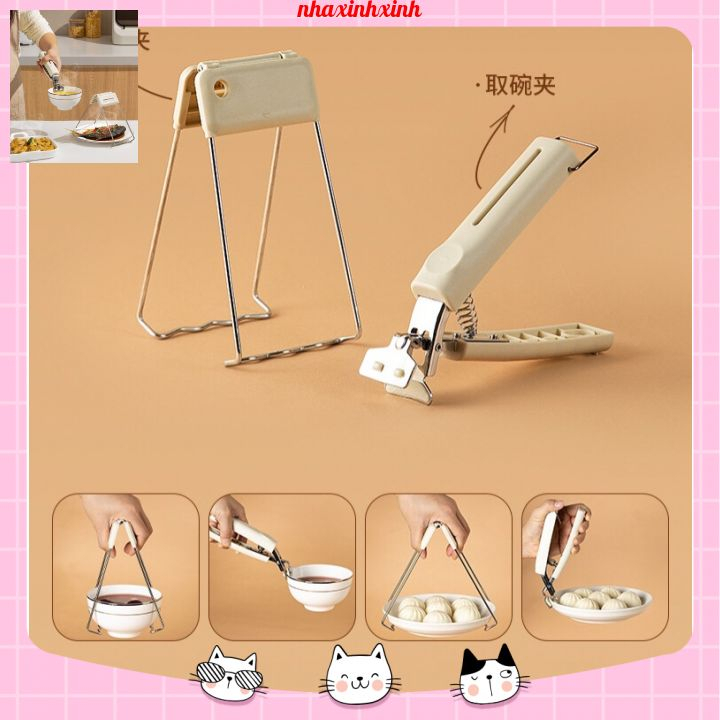 Loại Cao Cấp-Kẹp gắp đồ nóng đa năng chống trượt KG1411
