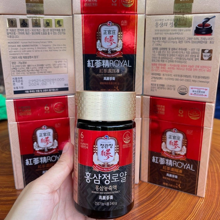 CAO HỒNG SÂM CHÍNH PHỦ HÀN QUỐC- KGC CHEONG KWAN JANG LỌ 240 Gram