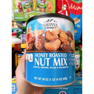 Hạt hỗn hợp tẩm mật ong Savanna Orchards Honey Roasted Nut Mix 850 g của Mỹ