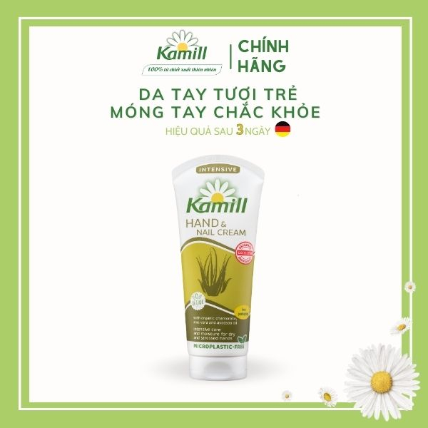 Kem dưỡng da tay và móng tay Kamill Hand & Nail Cream Intensive 100ml - Dành cho da tay và móng tay nứt nẻ