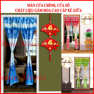  Rèm cửa chính rèm cửa sổ BENU STORES gấm nổi se lai xung quanh giá rẻ bền đẹp nhiều màu sắc 