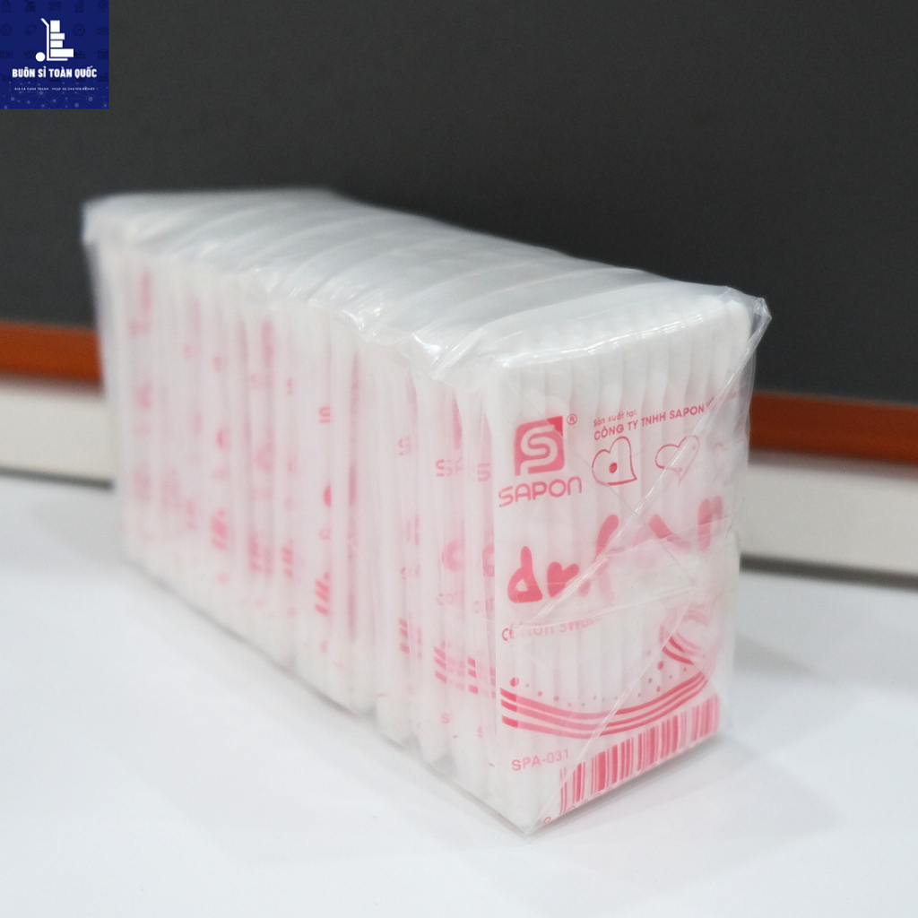 Tăm bông ngoáy tai người lớn DR.FAN thân nhựa TB01-031 túi 30 que