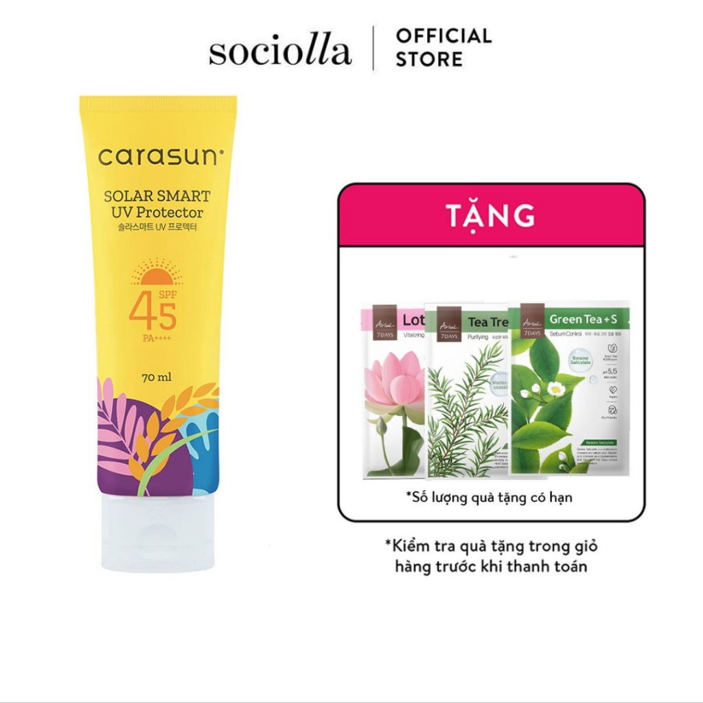 Kem Chống Nắng Carasun Solar Smart UV Protector SPF 45 ++++