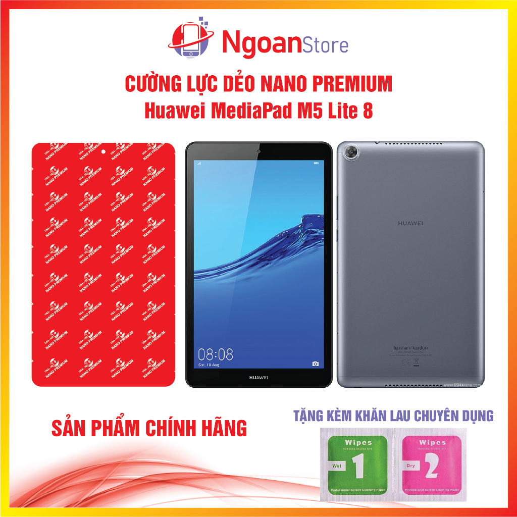 Cường lực dẻo Nano cho Huawei MediaPad M5 Lite 8 - Ngoan Store