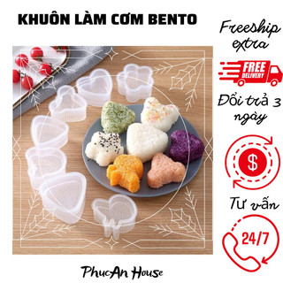Khuôn làm cơm nắm tạo hình Bento