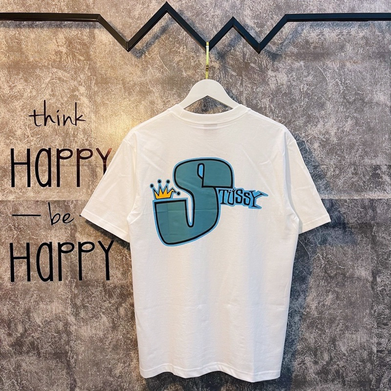 Áo Thun Stu.ssy Cotton Dày Dặn Đầy Đủ Tag Nam Nữ