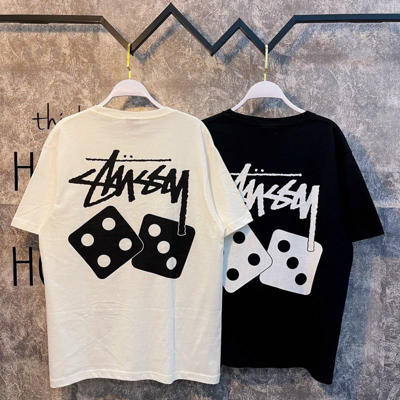 Áo Thun Stu.ssy Cotton Dày Dặn Đầy Đủ Tag Nam Nữ