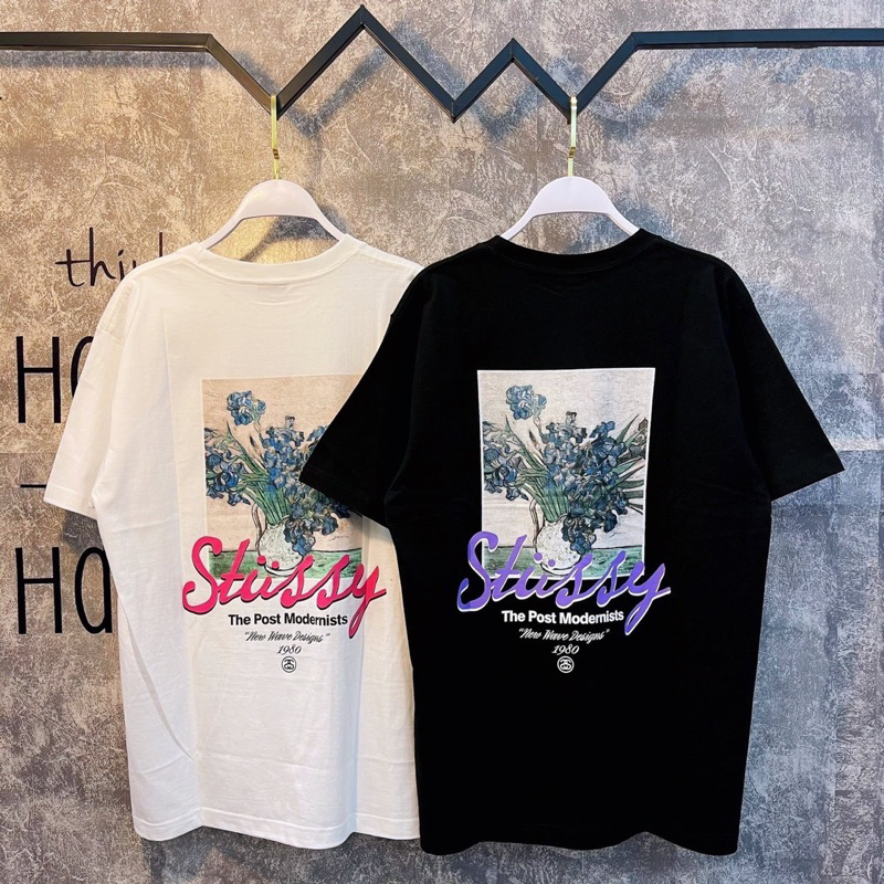 Áo Thun Stu.ssy Cotton Dày Dặn Đầy Đủ Tag Nam Nữ