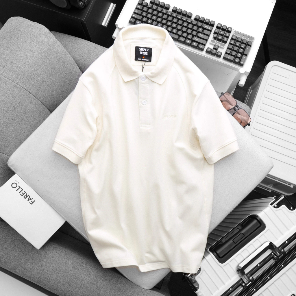 Áo Polo Super Bros Basic Phối Viền Tay 5 Màu - Cotton Cá Sấu, Thoáng Mát, Form Slim Ôm Nhẹ Tôn Dáng - Hàng Chính Hãng.