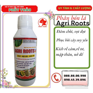 Phân bón lá agri roots plus 1lít, phục hồi mai suy, kích rễ cực mạnh, bung đọt đẻ nhánh