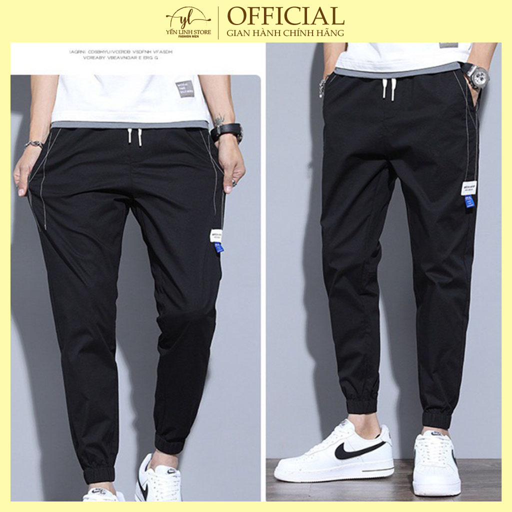 Quần JOGGER Nam, Thiết Kế Kiểu Bo Chun Sang Chảnh, Chất Liệu Vải Kaki Co Giãn Thoáng Mát, Thấm Hút Mồ Hôi
