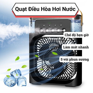 Quạt điều hòa hơi nước dung tích 600ml làm mát bằng đá nhanh hơn nhiều Quạt hơi nước mini để bàn quạt gió làm mát tạo ẩm