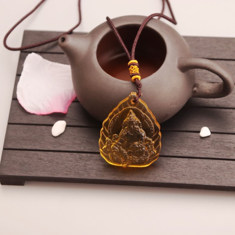 DÂY CHUYỀN HOÀNG THẦN TÀI ĐÁ THACH ANH VÀNG ĐEO CỔ TÀI LỘC