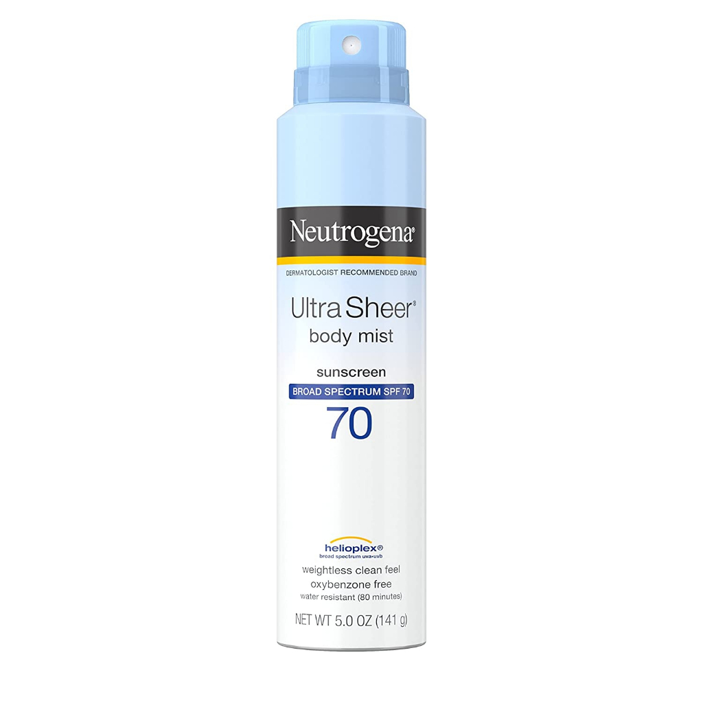Xịt chống nắng toàn thân Neutrogena Ultra Sheer Body Mist Sunscreen Spray 141g SPF 70