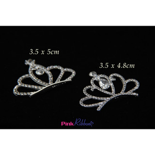 *[Giá 1c]Vương miện đính đá treo phụ kiện thời trang, gắn lên phụ kiện tóc, làm phụ kiện nơ bờm kẹp tóc, DIY, handmade