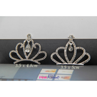 *[Giá 1c]Vương miện đính đá treo phụ kiện thời trang, gắn lên phụ kiện tóc, làm phụ kiện nơ bờm kẹp tóc, DIY, handmade