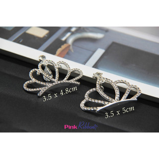 *[Giá 1c]Vương miện đính đá treo phụ kiện thời trang, gắn lên phụ kiện tóc, làm phụ kiện nơ bờm kẹp tóc, DIY, handmade