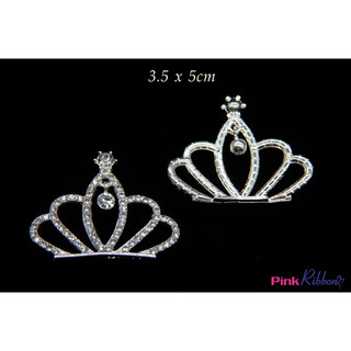*[Giá 1c]Vương miện đính đá treo phụ kiện thời trang, gắn lên phụ kiện tóc, làm phụ kiện nơ bờm kẹp tóc, DIY, handmade