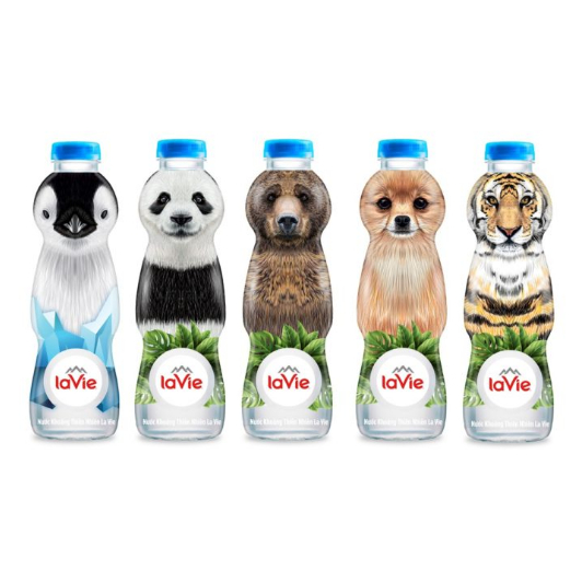 Nước khoáng thiên nhiên LaVie trẻ em 330ml (24 chai/thùng hình ngẫu nhiên)