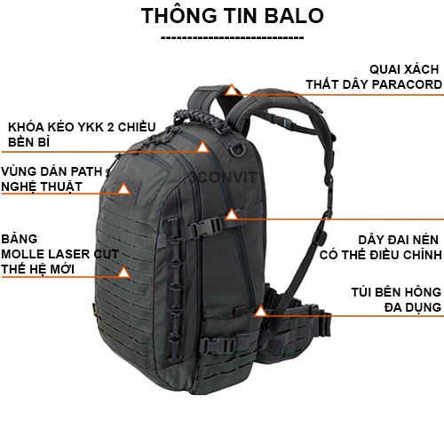 Balo tác chiến đa năng Direct Action – Dragon Egg MKII