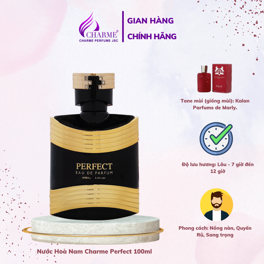 Nước Hoa Nam Good Charme Perfect 100ml, quyến rũ cho chàng trai thanh lịch