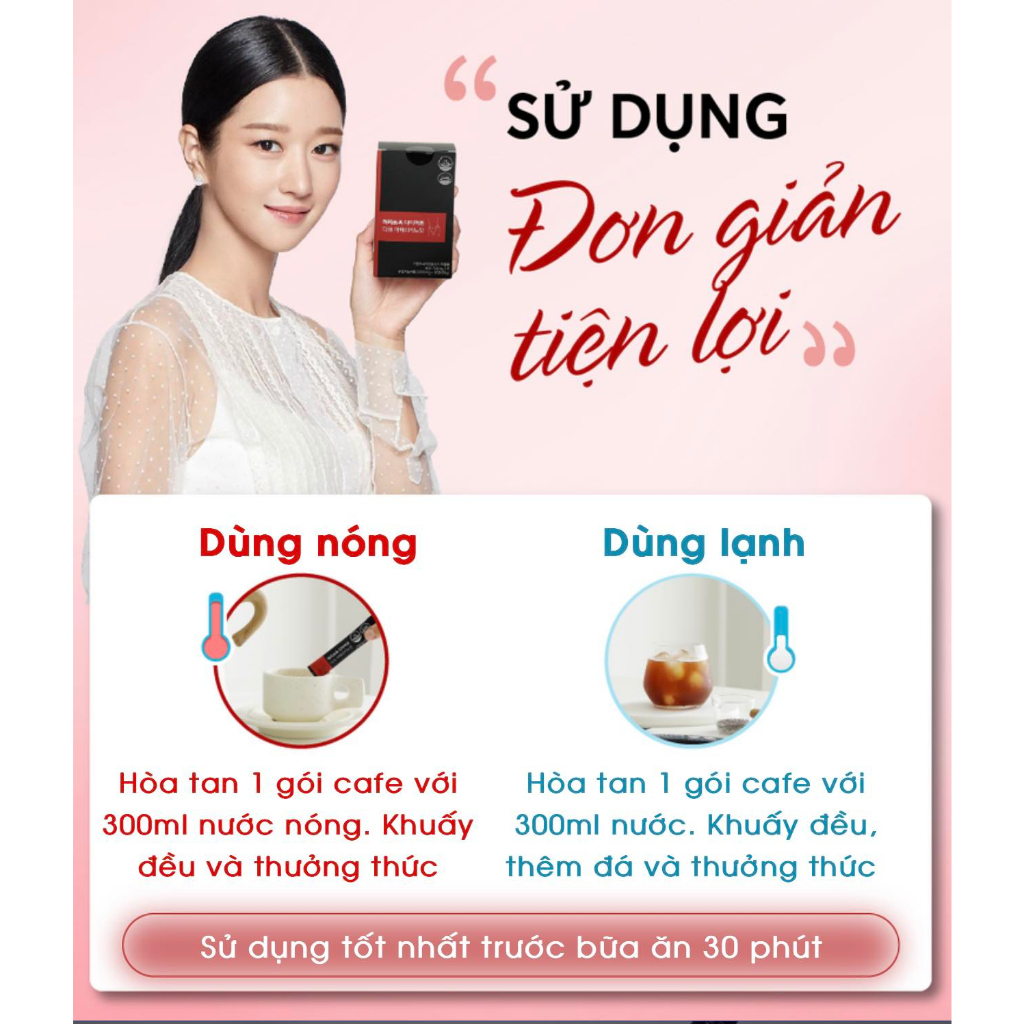 Cà Phê Giảm Cân HEALTHOUSE Hương Cafe Americano Hàn Quốc