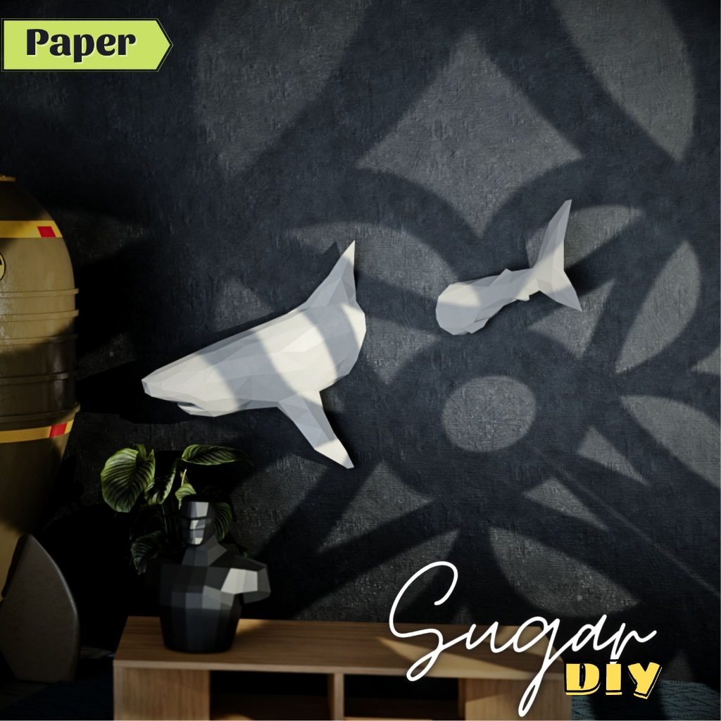 Cá mập bơi -Mô hình giấu DIY