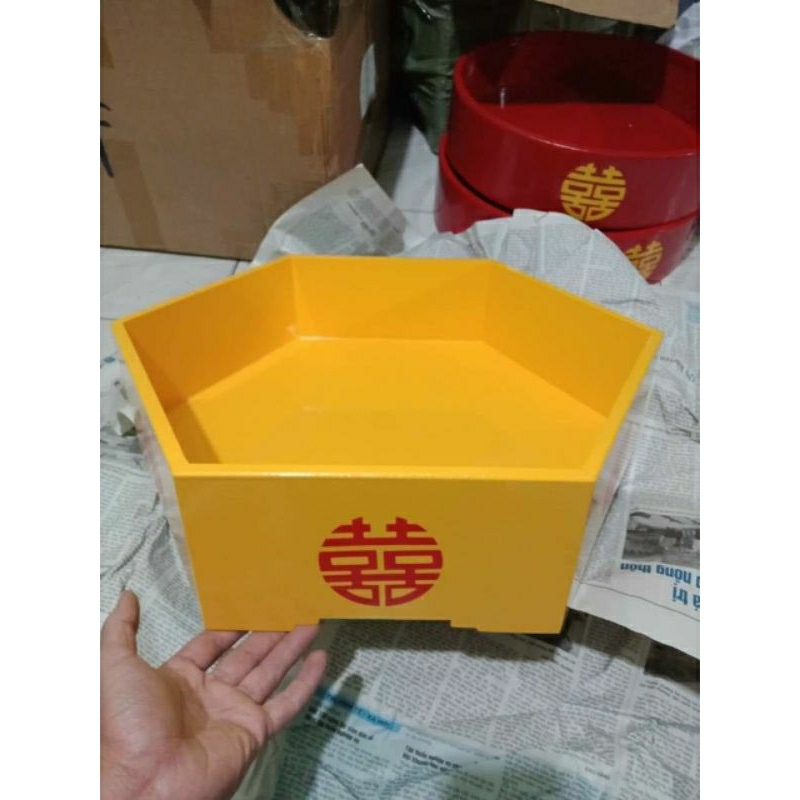 Tráp sơn mài LỤC GIÁC giá xưởng