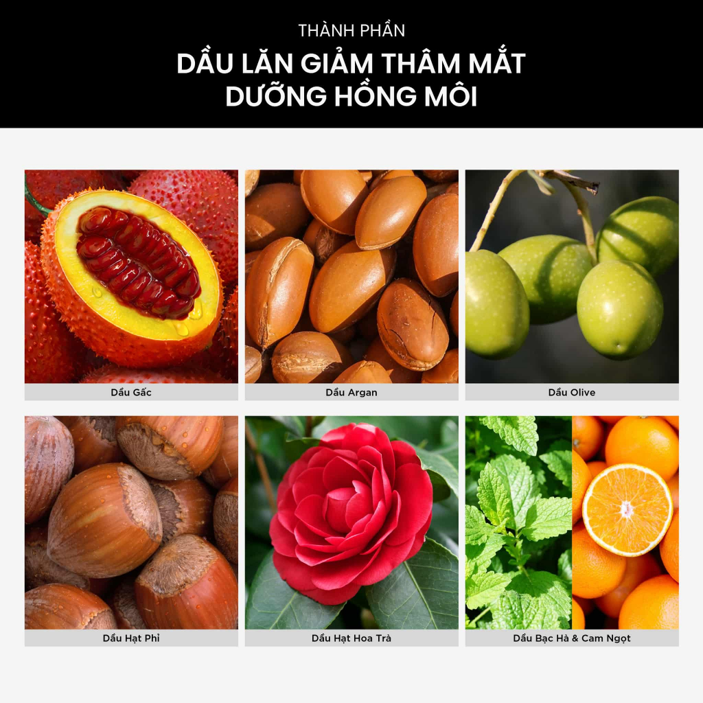 Dầu Lăn Giảm Thâm Mắt, Dưỡng Hồng Môi SKINLAX ( 10ml )