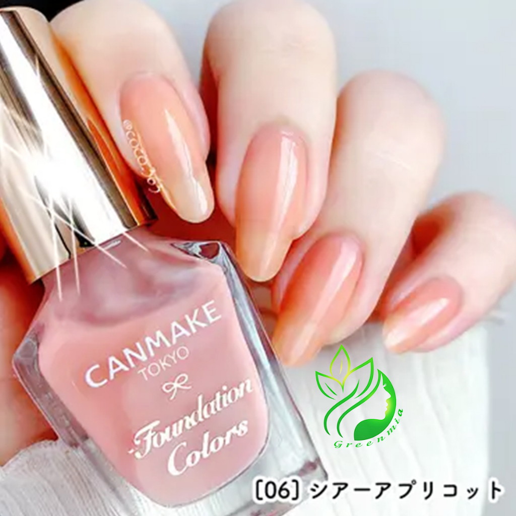 Sơn Móng Tay Thạch Canmake Tokyo Japan Nhật Bản Nội Địa Sơn Móng Chân Màu 06 Sheer apricot chính hãng