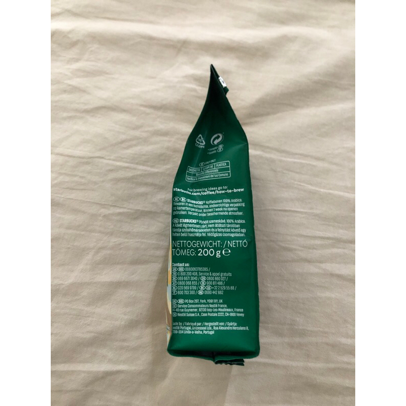 Cà phê Starbucks Blonde Espresso Roast 100% Arabica nguyên hạt  nội hàn  bill Hàn