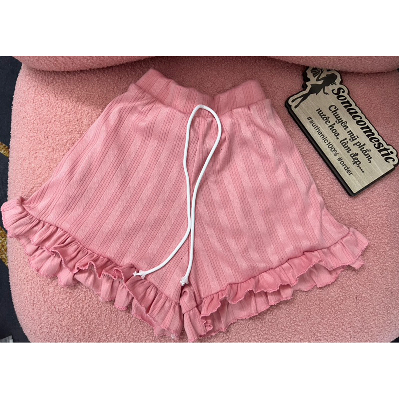 Quần thun gân viền bèo siêu xinh❤️