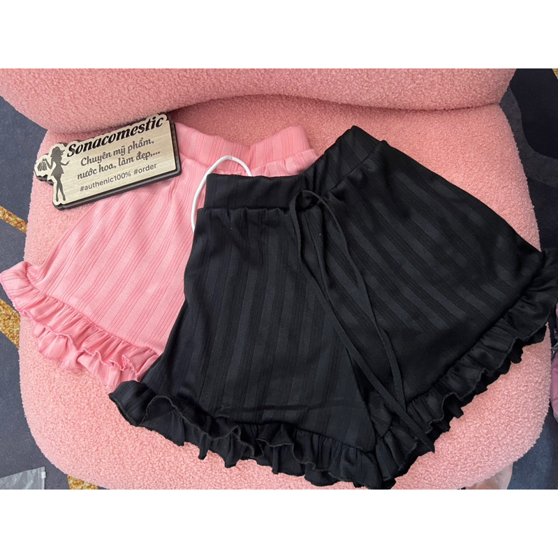 Quần thun gân viền bèo siêu xinh❤️