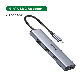 Bộ chia hub usb type-c ra 4 cổng usb 3.0 có hỗ trợ nguồn ugreen 70336