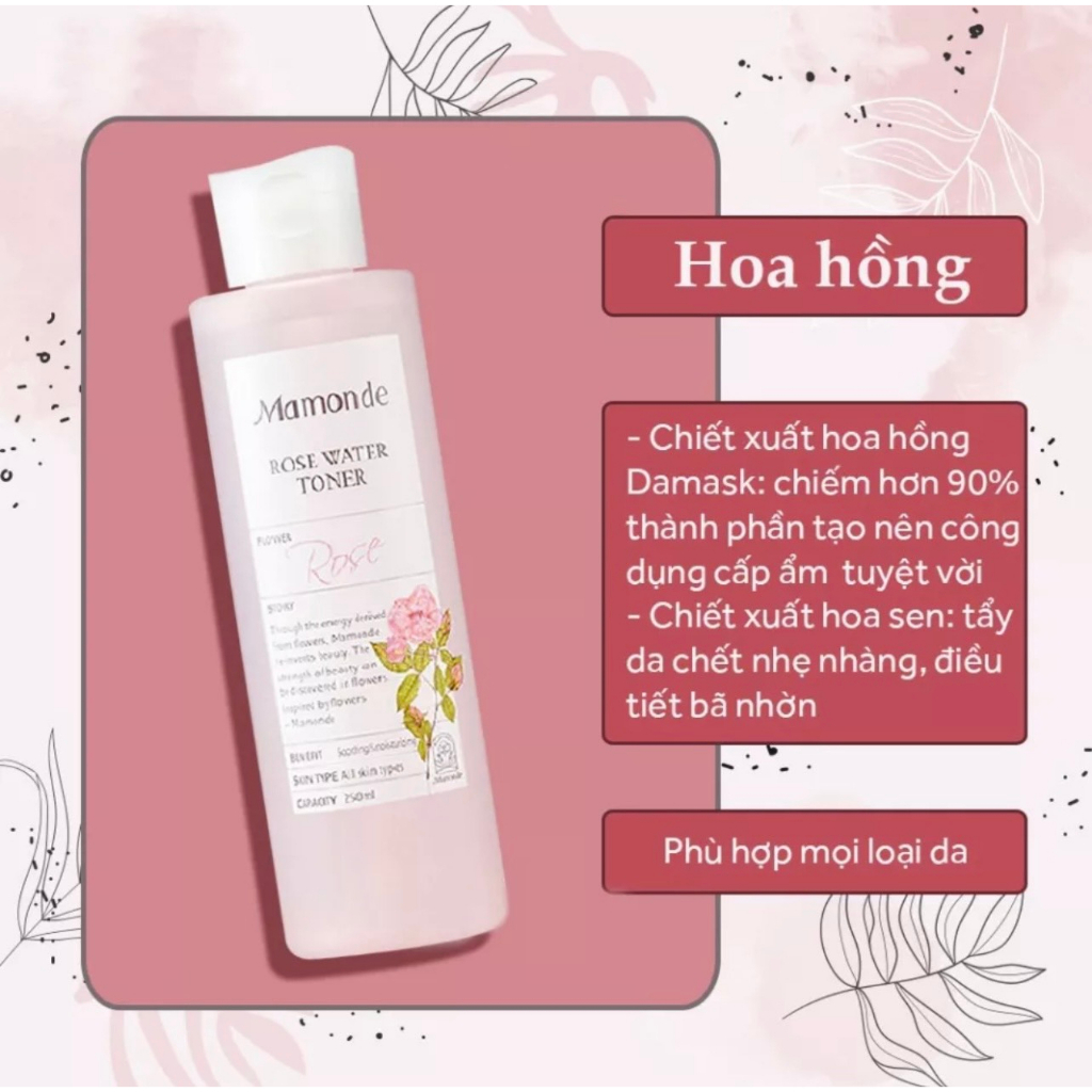 nước hoa hồng Rose Water Tone cân bằng da