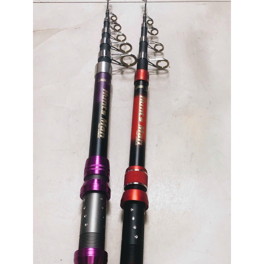 Cần Câu Máy Rút Trâu Bò Hunts Man - LW , Cần Máy Câu Đồ Câu Văn Chương