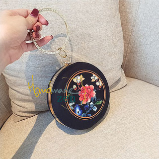 Bộ Kit bạn tự làm DIY Túi xách Đính Cườm ngọc Túi Hộp thêu tay Hoa Vintage Nguyên liệu THÊU TÚI THỦ CÔNG - Zen Handmade