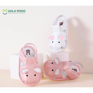 Dép tập đi đế cao su non hình chuột đáng yêu Ualarogo cho bé (Shop mẹ Xoài)