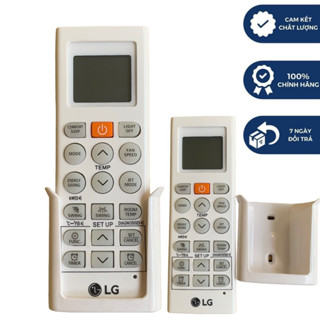 Điều khiển điều hoà LG 1 chiều loại sịn, kèm đế, Remote máy lạnh LG 1 ngựa - tặng kèm pin