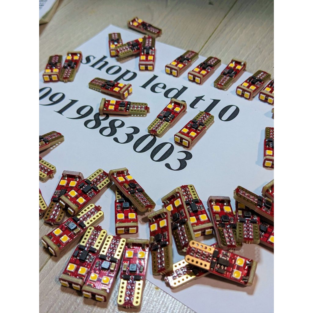 Đèn LED Canbus T10 6smd 3030 siêu sáng canbus error T10 demi,xi nhan, soi biển số, xe máy, trần ô tô