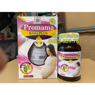 Promama Koreplus bổ sung DHA SẮT VÀ VITAMIN, KHOÁNG CHẤT CHO MẸ BẦU bồi bổ sức khỏe, nâng cao sức đề kháng