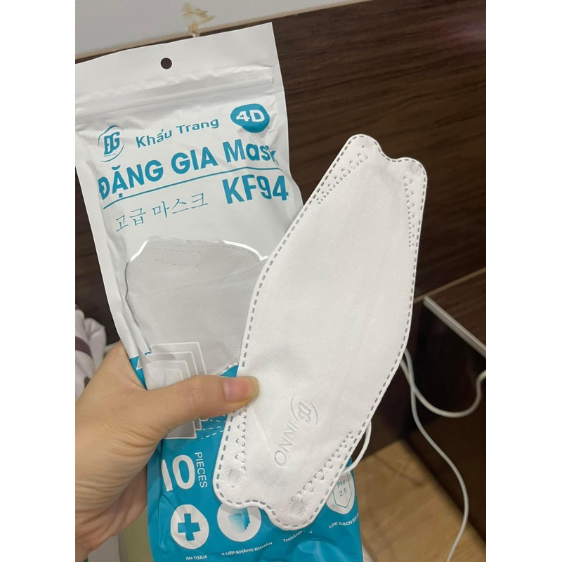 [SET 50 CÁI] Khẩu trang KF94 4 lớp kháng khuẩn, kiểu dáng 4D Hàn Quốc hàng chính hãng chống bụi mịn