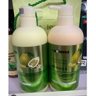 Cặp gội xả bưởi selena 800ml chống rụng tóc phục hồi tóc hư tổn