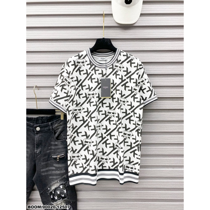 Áo Thun Cổ Tròn KENZO Phối Hoạ Tiết Toàn Thân • MinWay Store