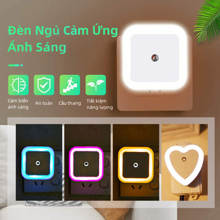 Đèn ngủ cảm biến thông minh đèn ngủ ánh sáng tự động bật tắt đèn led mini tiết kiệm năng lượng chất lượng cao