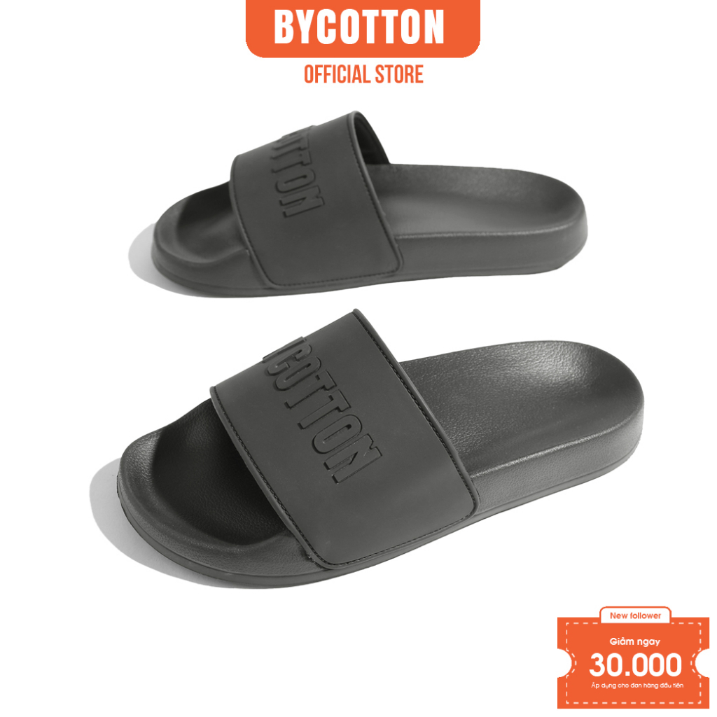 Dép Nam Cao Cấp Black Slipper BYCOTTON