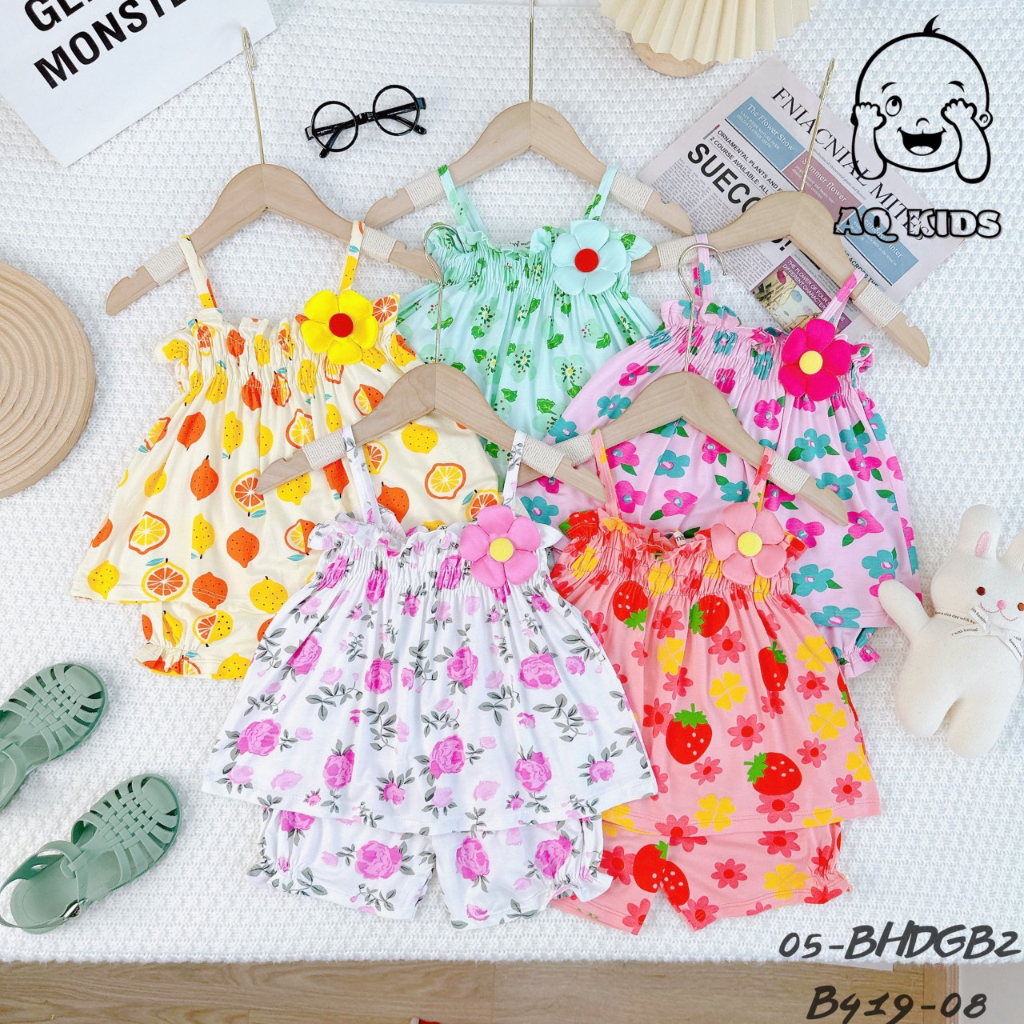 bộ 2 dây MINKY BABY đính nơ siêu xinh cho bé gái size từ 6-20kg